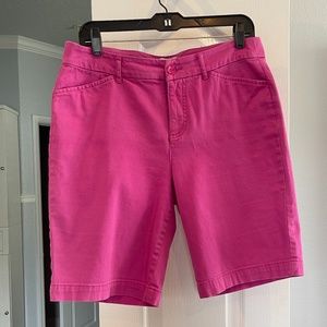 Fuschia Bermuda shorts
